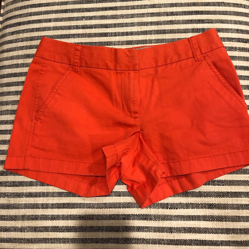 Orange J. Crew chino short